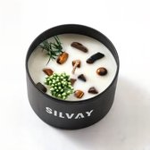 Handgemaakte Vanille Geurkaars met Bloemen & Kristallen – 100% Natuurlijke Sojawas – Duurzaam met lange brandduur – voor ontspanning & woondecoratie