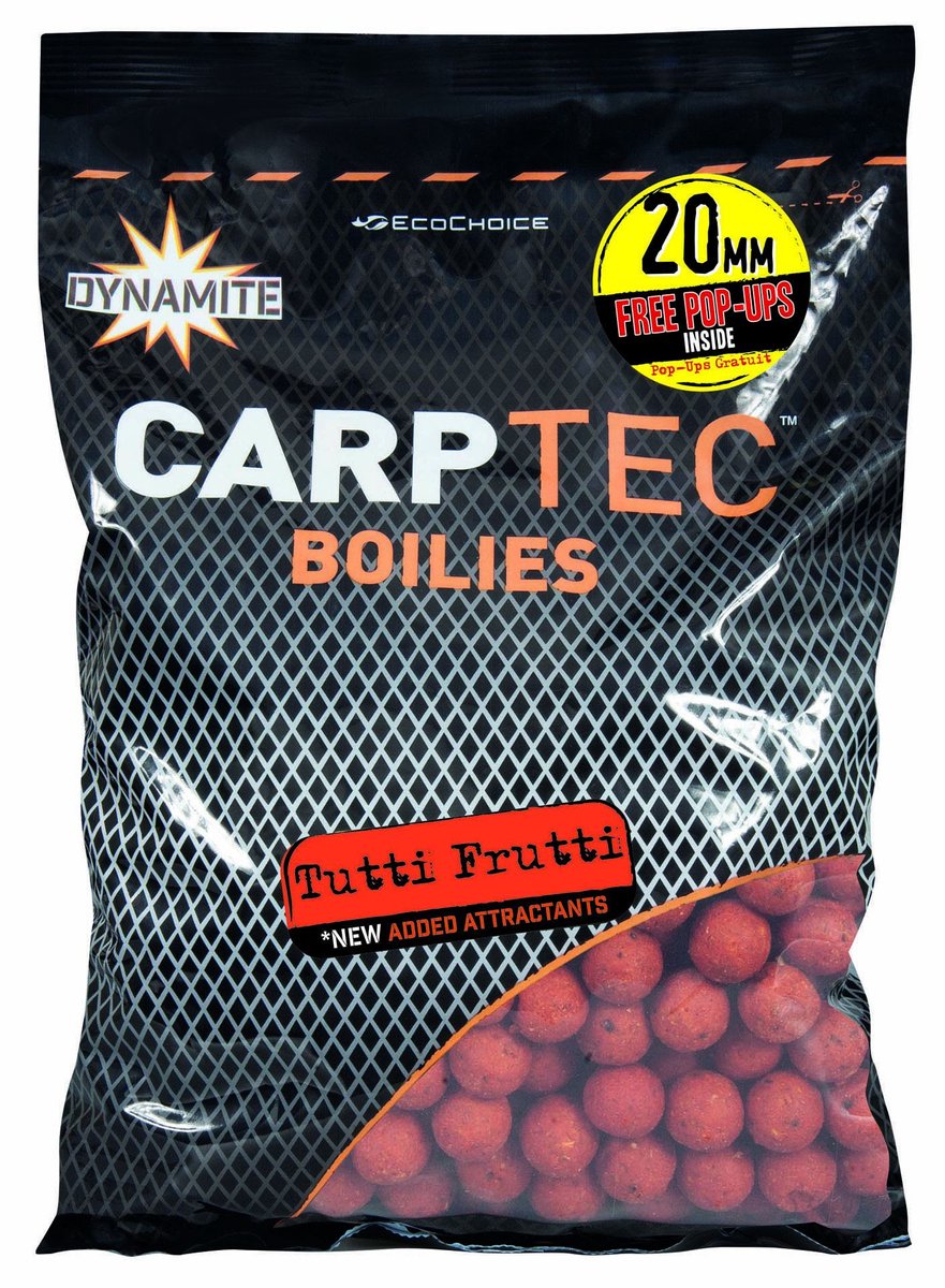 Carp Spirit Dynamite Baits Carptec Boilies | 1.8kg Tutti Frutti 20mm