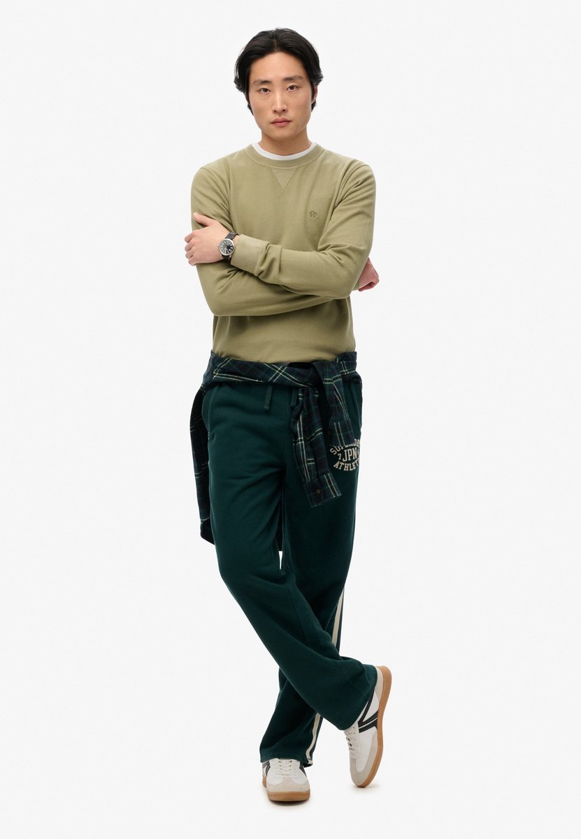 Superdry Athletic Essentials joggingbroek met rechte pijpen Heren Broeken Groen