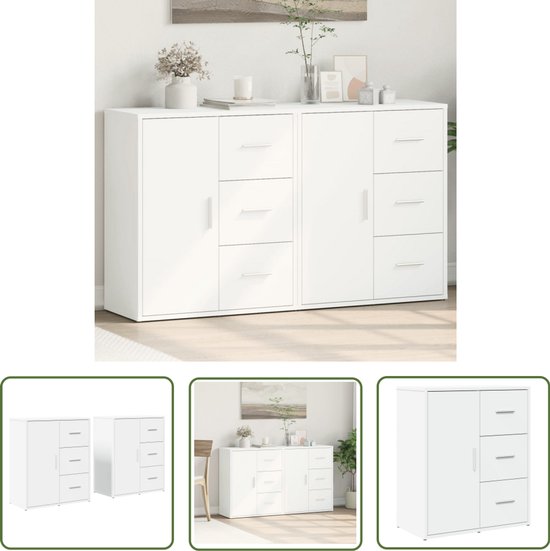 Ovenkast Lyon 60x46x81,5 cm bewerkt hout wit kopen