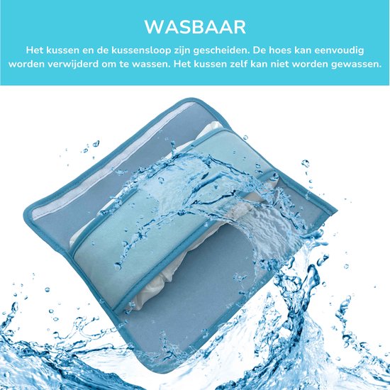 Combiset Groen en Blauw - Gordelhoes Kind - Gordelkussen - Gordel Beschermer - Autogordel beschermer - Slaapkussen Auto - Gordelhoes Auto - Nekkussen Kind - Gordelhoezen — afbeelding 2
