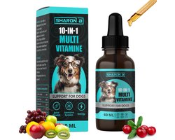 10in1 multivitamine Hond 60ml - Vloeibaar Hondensupplement - Ondersteuning van gewrichten, vacht, blaas en immuunsysteem