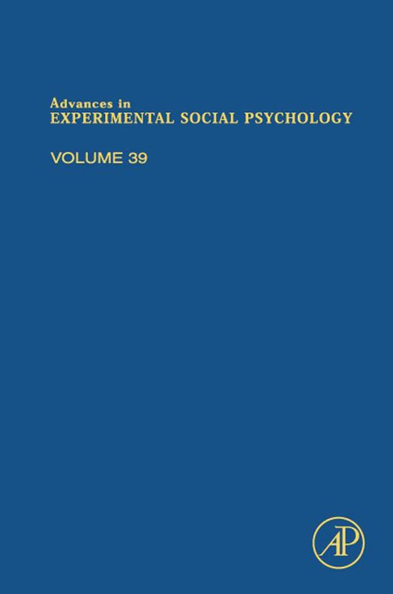Advances in Experimental Social Psychology - cover