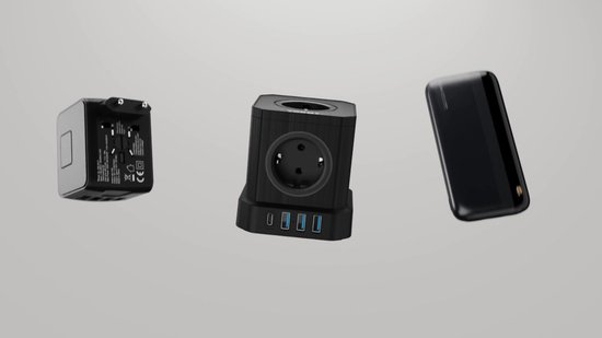 Voomy Reisstekker 200+ landen - 28W - Wereldstekker Universeel - 5 USB Poorten - Geschikt voor: Engeland (UK), Amerika (USA), Afrika, Japan, Italië, Thailand, Type G & A