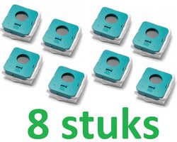 8 x Zak Hoogwaardige vervanging voor schoonmaakstation SAMSUNG BESPOKE JET - Synthetische microvezelzak voor stof, vuil voor schoonmaakstation - het onderdeelnummer van het origineel is: Samsung VCA-ADB952