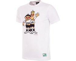 COPA - Duitsland 1974 WK Tip en Tap Mascot T-Shirt - Heren - Wit - XS
