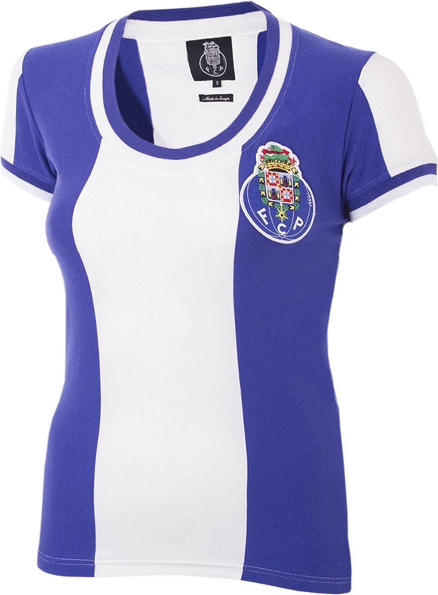 COPA - FC Porto 1971/72 Dames Retro Voetbalshirt - Wit - Blauw - XS