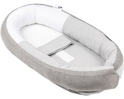 Doomoo Cocoon - Babynestje - Biologisch Katoen en 74 x 46 cm - Classic Grey
