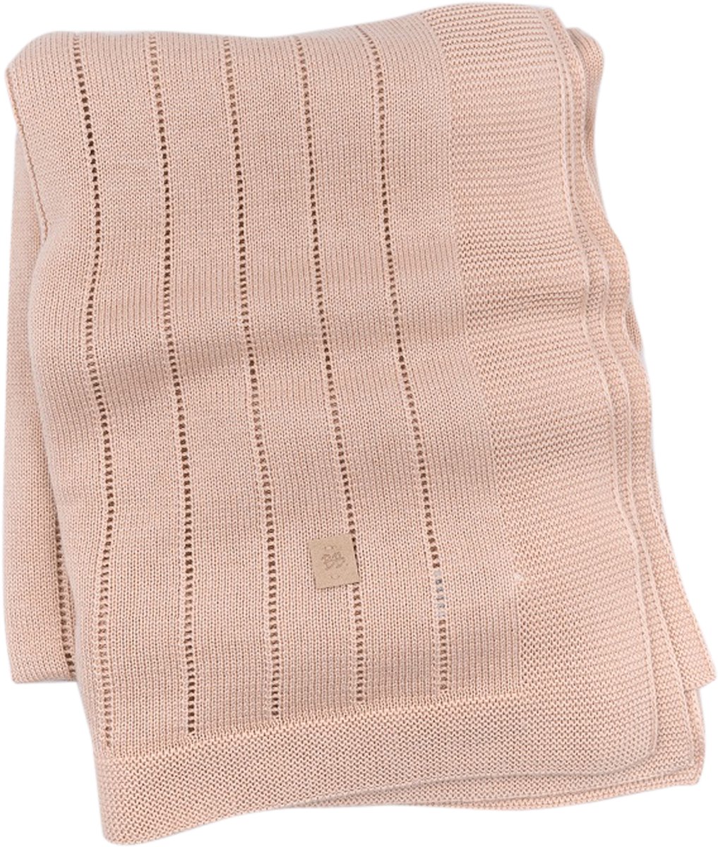 Bamboom Gestreept Wiegdeken - Zomer - Roze - 75 x 100 cm