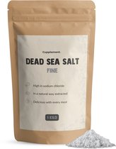 Cupplement Dode Zee Zout - Puur & Fijn Badzout – Hoogste Kwaliteit voor Voetbad, Peeling & Psoriasis – Laboratoriumgetest – Past Door Brievenbus – Geen Crème, Scrub, Douchegel of Masker – Dead Sea Salt