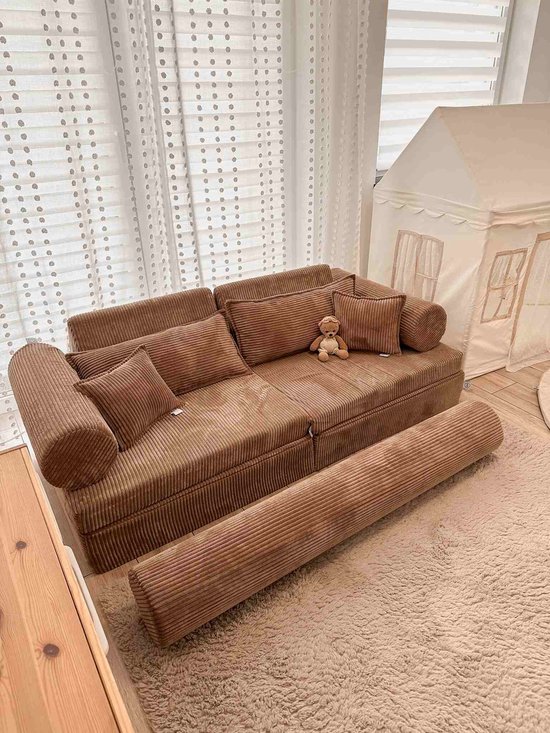 Montessori Speelbank Luxe Corduroy Toffee van Childhome — afbeelding 3