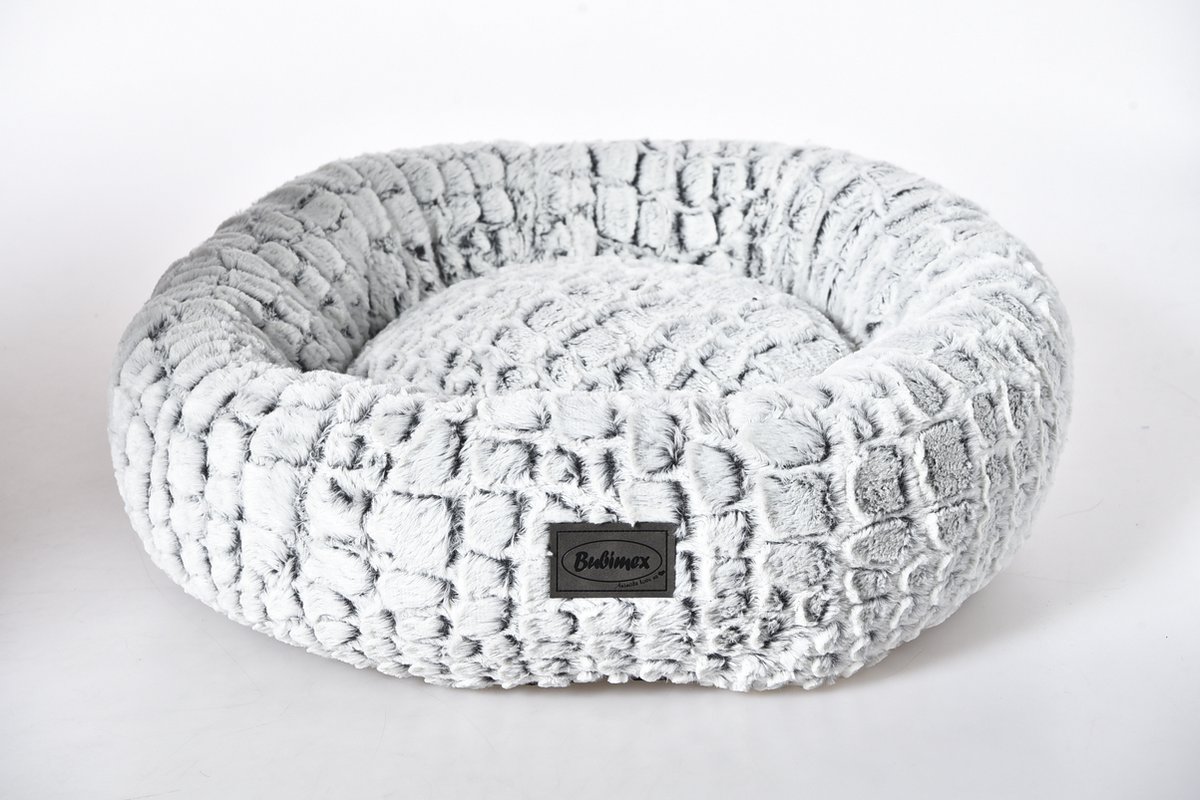 Bubimex - Luxe rond kussen – Ø50 cm - Stijlvol Krokodillenpatroon - Hondenkussen