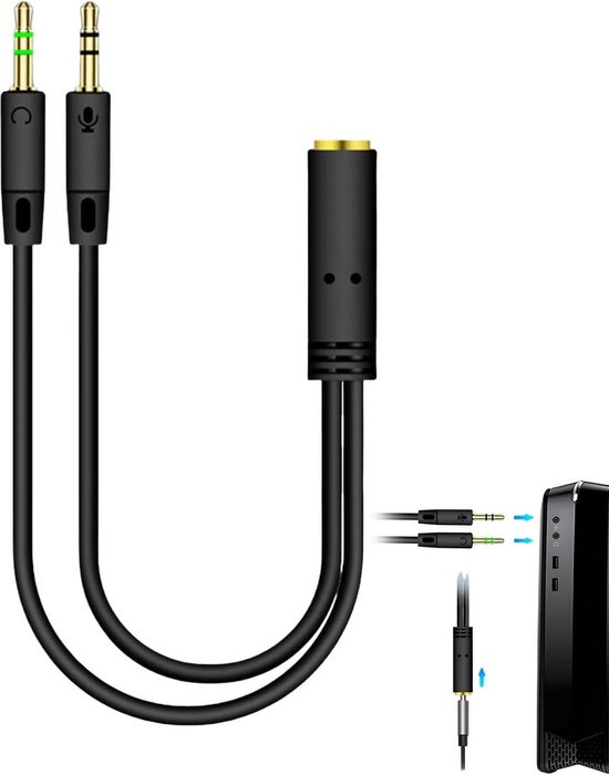 Cable Splitter Audio 3.5mm - Macho A 2 Hembras, 30 Cm, Nylon Trenzado, Para Compartir Música En Smartphone O PC