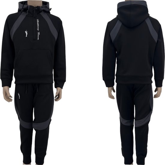 Hitman – Survêtement Enfants – Survêtement Garçons – Jogging Suit Garçons – Gymwear Garçons – Zwart – Taille 164 – 13 à 14 ans