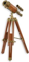 Bol.com Telescoop - Koper Kijker - Houten Standard - Klassieke Verrekijker - Sterrenkijker Decoratie - 28x28x53 aanbieding