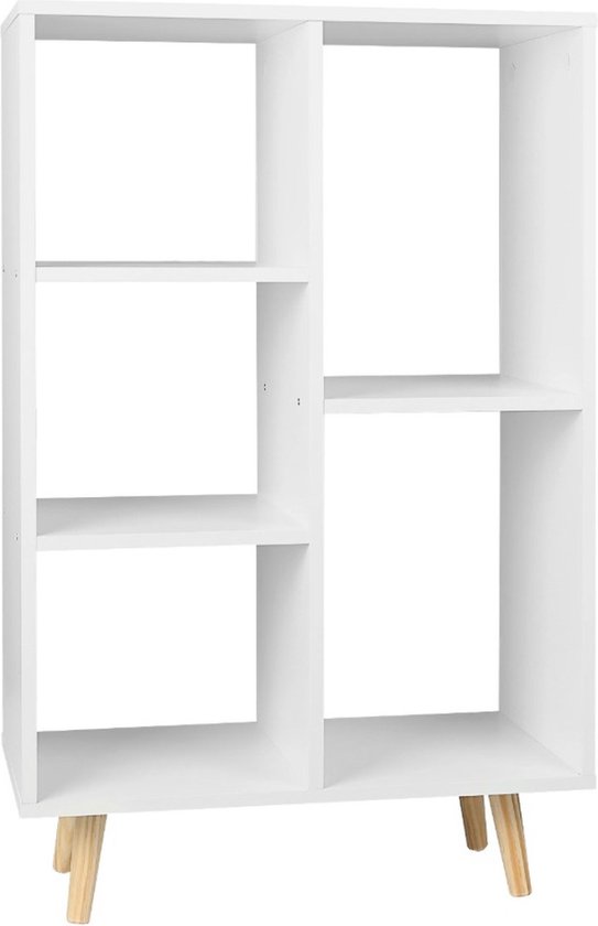 Boekenkast Vakkie 4 open vakken opbergkast - vakkenkast - wandkast - zwart