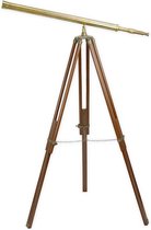 Bol.com Telescoop - Koper Sterrenkijker - Klassieke Telescoop Verrekijker - Messing Decoratie - Houten Standaard - 98x98x154 aanbieding