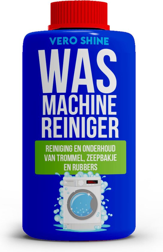 Foto: Vero shine wasmachine reiniger 250ml wasmachinereiniger en onderhoud voor trommel zeepbakje en rubbers wasmachine ontkalker