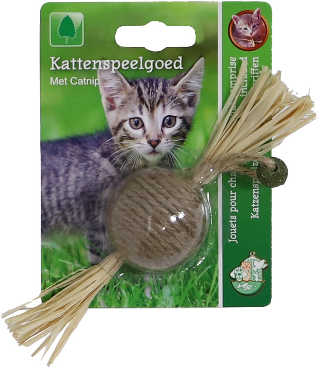 K.splg touwbal gras 4cm bruin/groen Gebr. de Boon