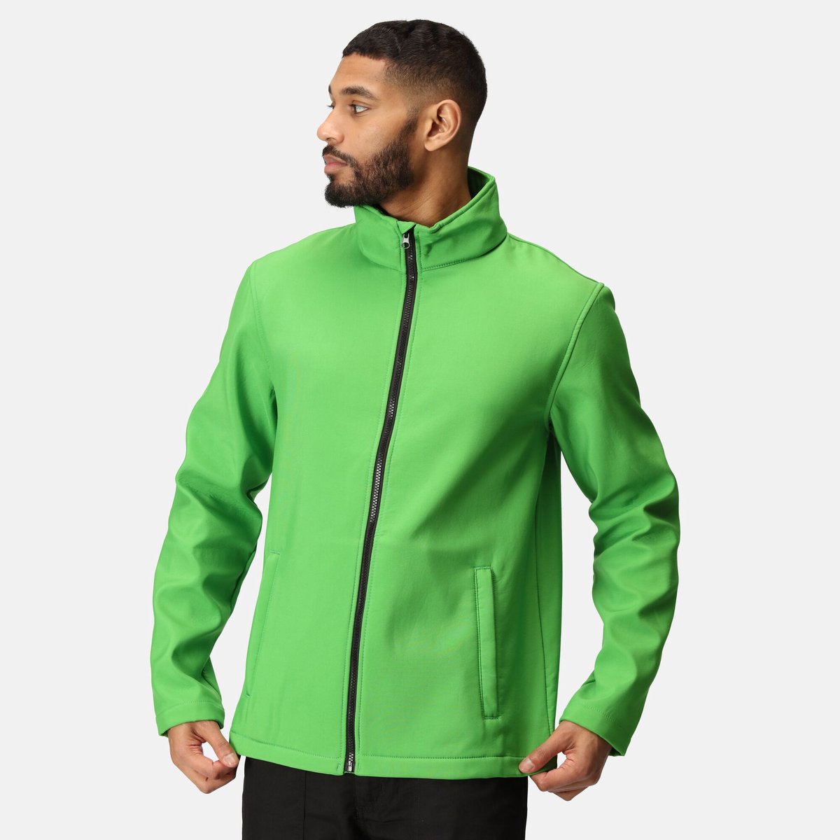 Jas Hiking Heren Waterdicht Ademend Groen