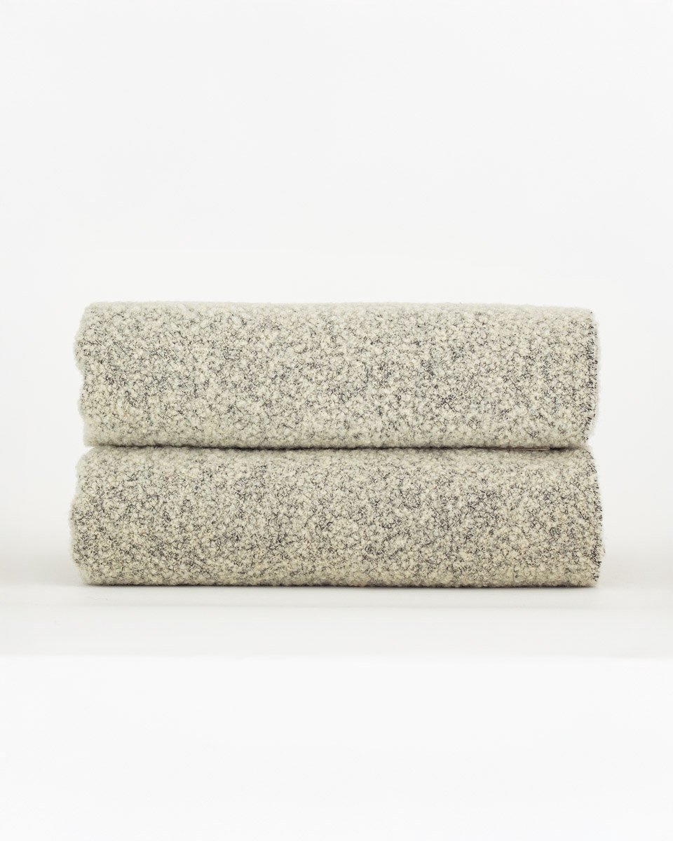Most Wollen bouclé plaid Paris - 80% wol - 140 x 200 cm - ivoor