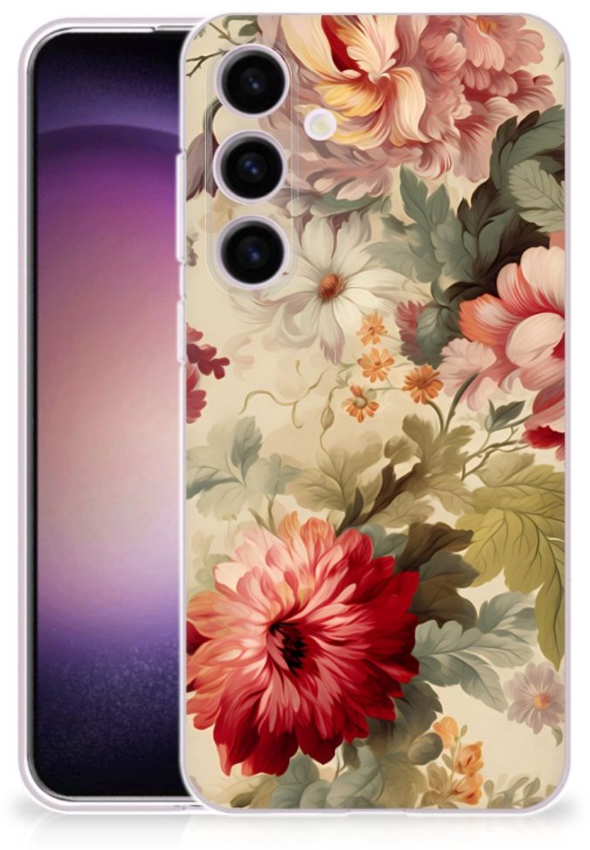 TPU Case voor Samsung Galaxy S24 Bloemen