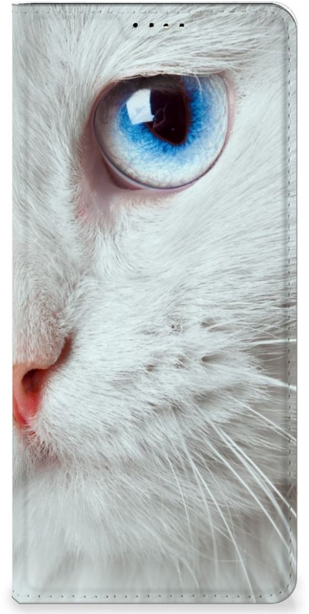 OPPO X6 Pro Hoesje maken Witte Kat