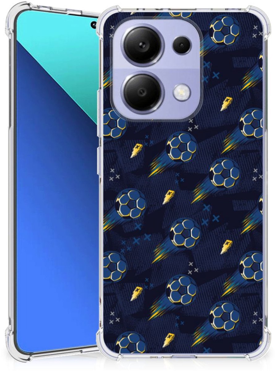Doorzichtige Silicone Hoesje voor Xiaomi Redmi Note 13 4G Voetbal
