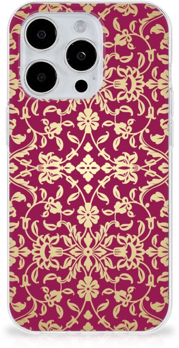 Siliconen Hoesje iPhone 15 Pro Barok Pink