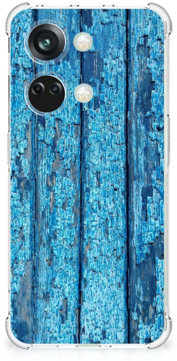 OnePlus Nord 3 Stevig Telefoonhoesje Wood Blue