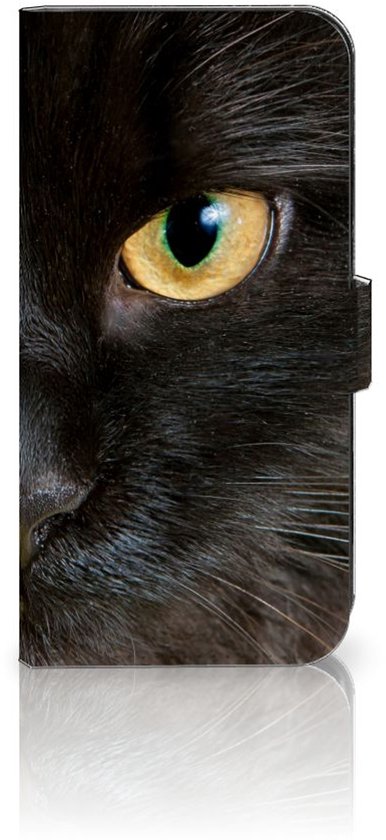 Portefeuille Samsung Galaxy S23 FE Etuis Portefeuille Compatible avec Cuir Flip Cover Fermeture magnétique pour Chat Noir