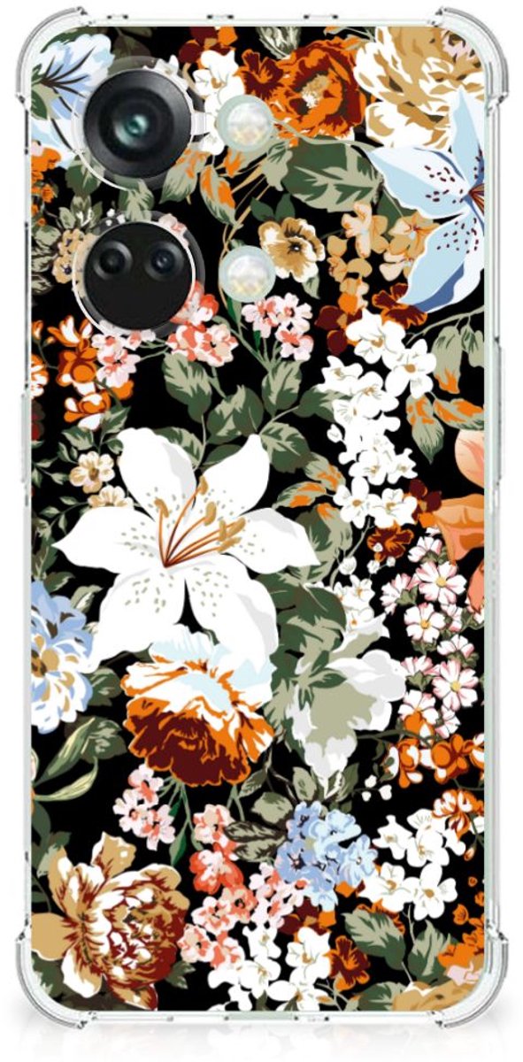 Case voor OnePlus Nord 3 Dark Flowers