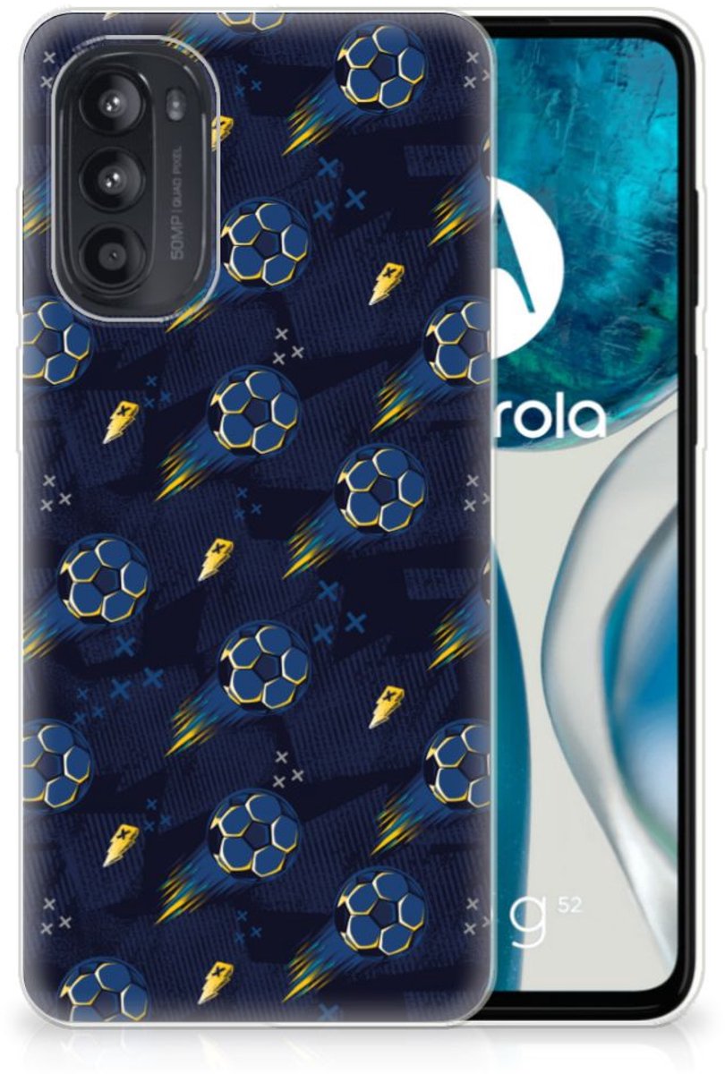 TPU bumper voor Motorola Moto G52/G82 Voetbal