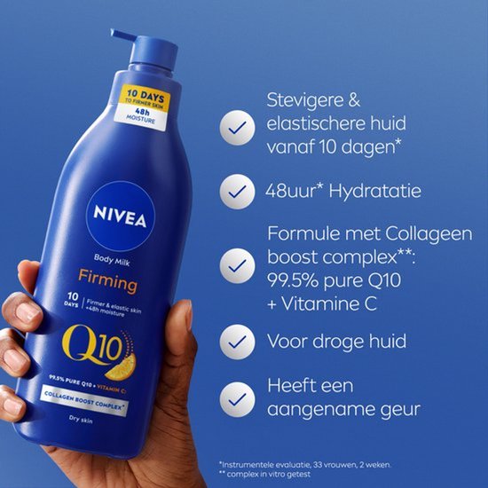 NIVEA Q10 Verstevigende Bodymilk met Pomp - Voordeelverpakking 3 x 400 ml