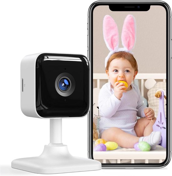 Alecto Baby Monitor with Camera and WiFi/WLAN - SMARTBABY5BK Video Baby Camera with Night Vision - Baby Monitor Indoor with Intercom and App Operable - Black