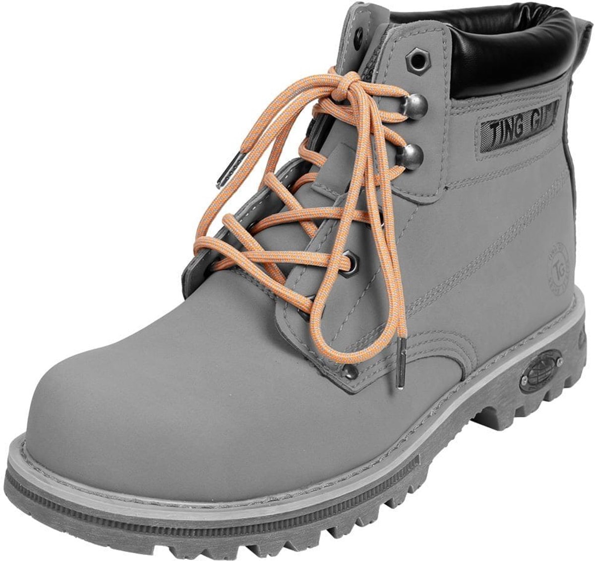 Veters voor wandelschoenen | Ronde schoenveters met ruit | Kleur: Licht oranje | Lengte: 140cm