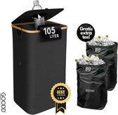 WIAZZLUK 100L Poubelle Conteneur pour Bouteilles Consignées, Trieur à Déchets de Recyclage pour Emballages Vides et Verre Usagé, Collecteur de Bouteilles avec Couvercle