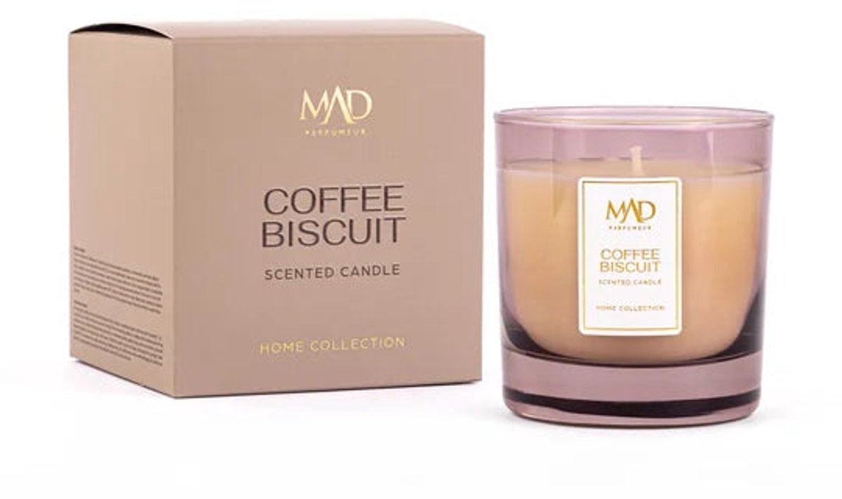 Mad Parfumeur Coffee Biscuit Geurkaars 200 Gram - Geurkaarsen – Warme Koffie & Zoete Tonen