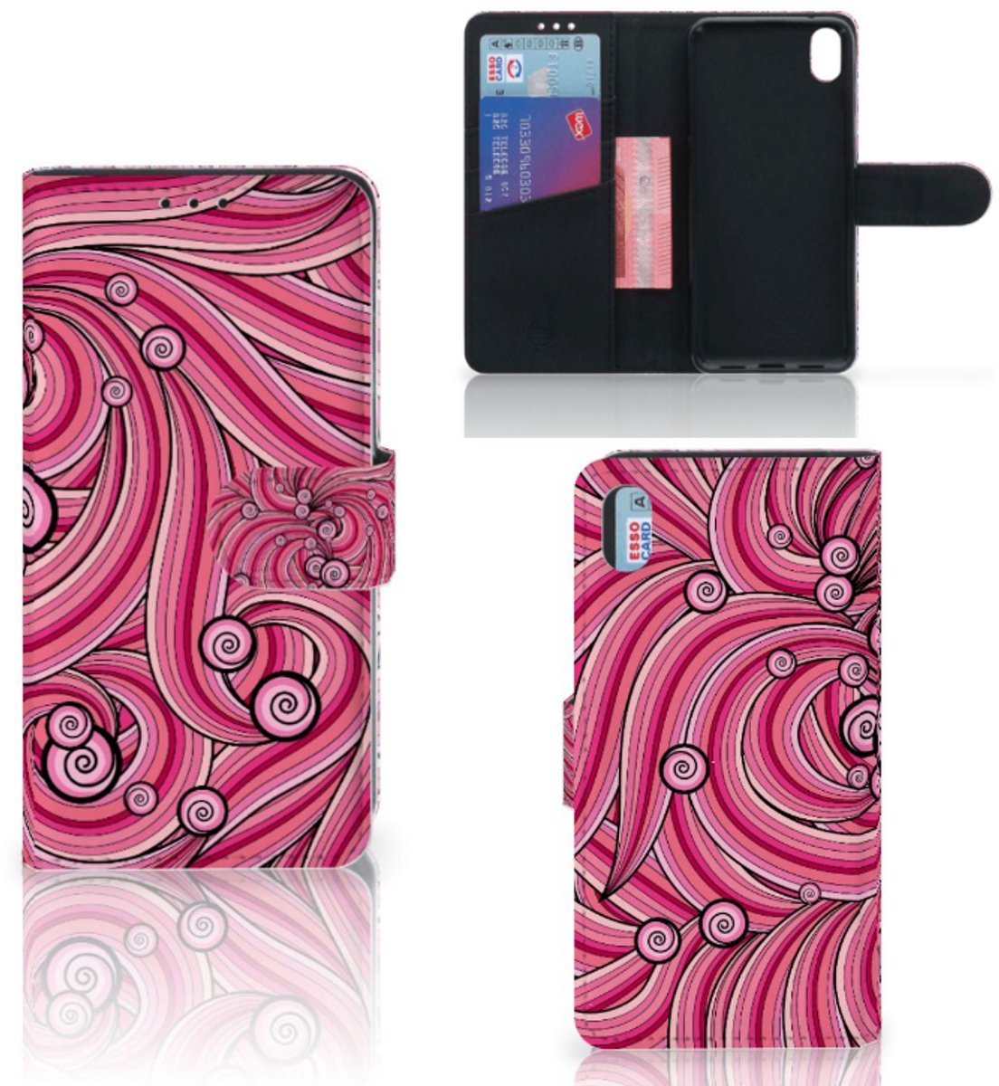 Xiaomi Redmi 7A Hoesje Swirl Pink