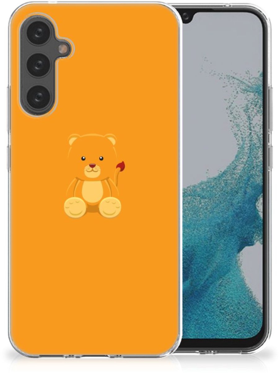 Back Cover voor Samsung Galaxy A34 Telefoonhoesje met Naam Baby Beer