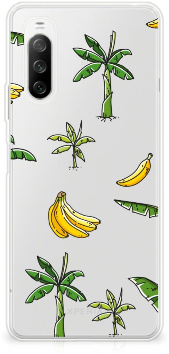 Back Cover voor Sony Xperia 10 III TPU Case Banana Tree