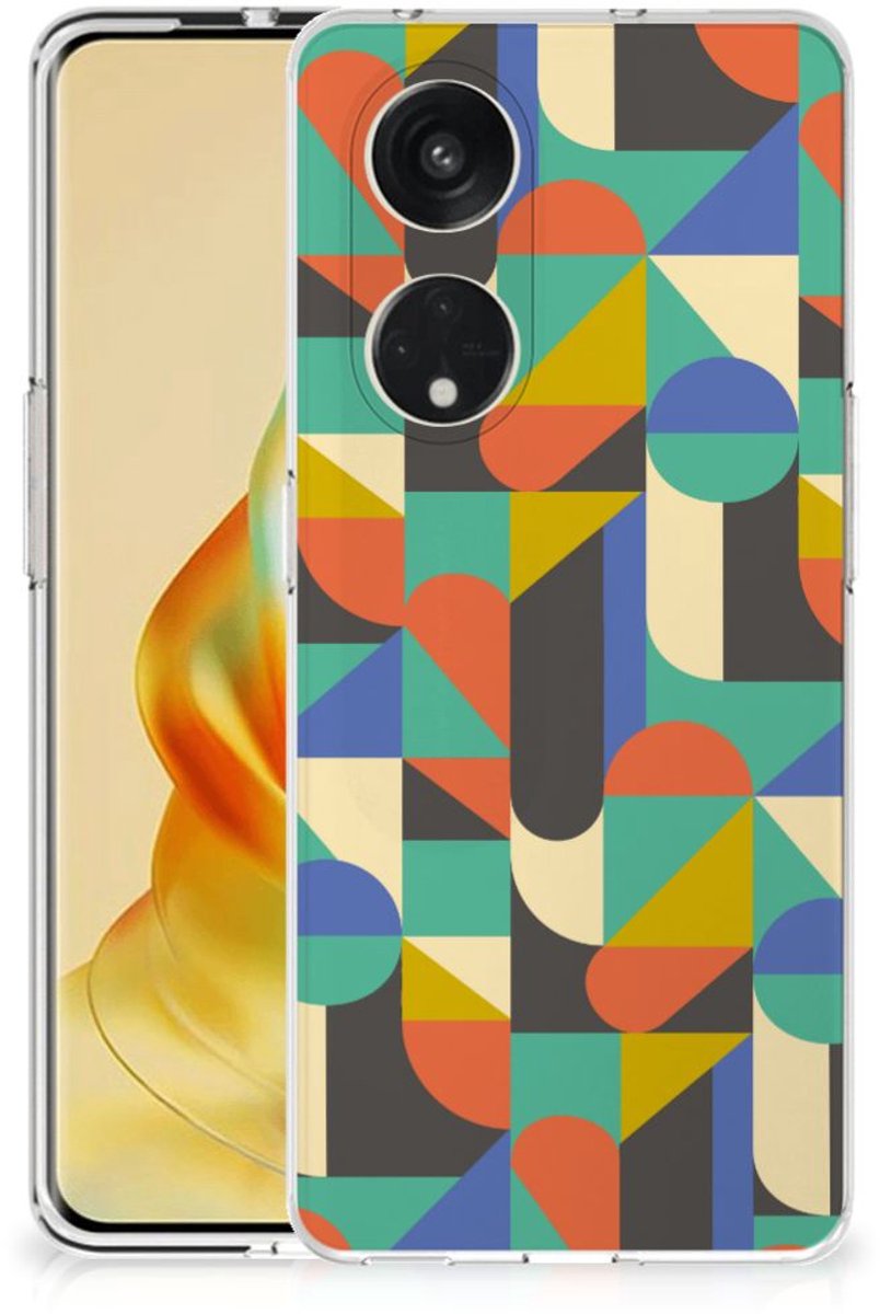 OPPO Reno8 T 5G TPU bumper Funky Retro