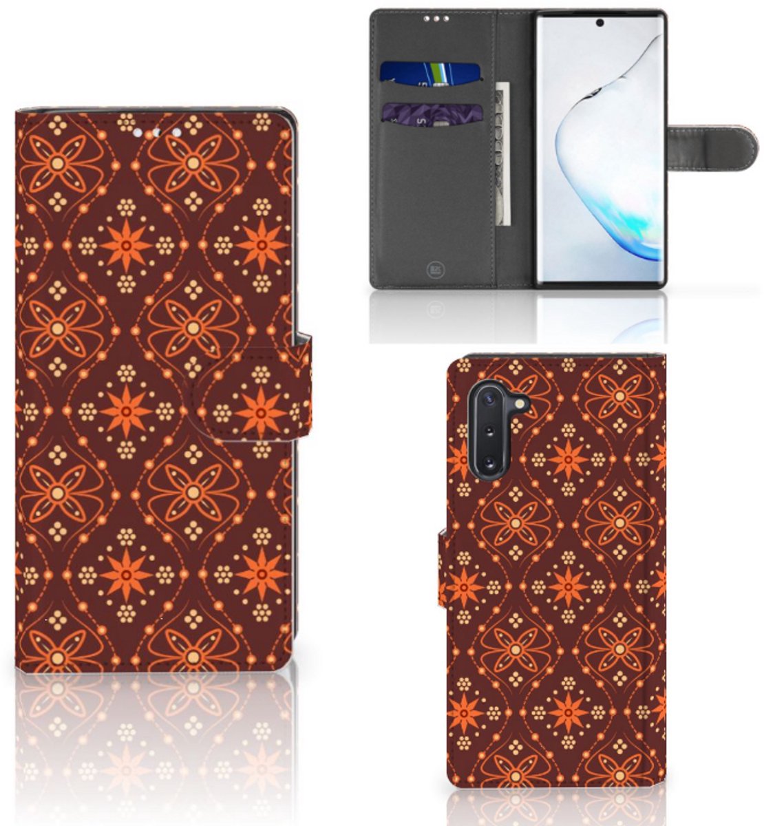 Samsung Galaxy Note 10 Telefoon Hoesje Batik Brown