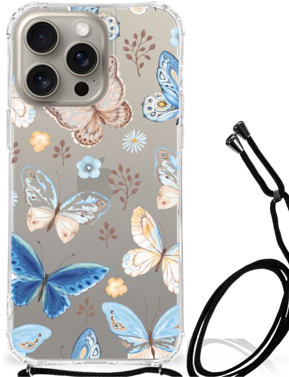 Case Anti-shock voor iPhone 15 Pro Max Vlinder