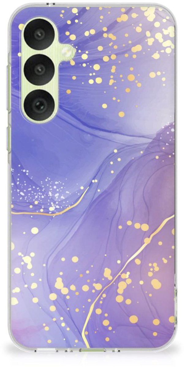 Hoesje maken voor Samsung Galaxy A35 Watercolor Paars