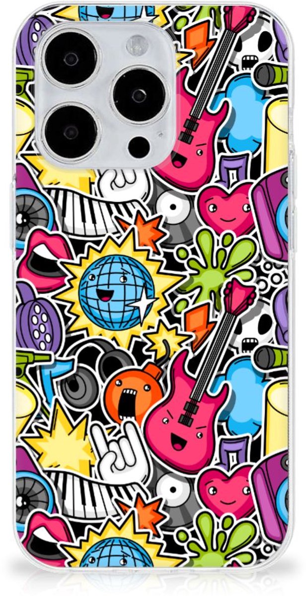 iPhone 15 Pro Silicone Back Cover Punk Rock