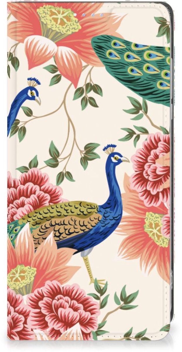Hoesje maken voor Motorola Moto G84 Pink Peacock