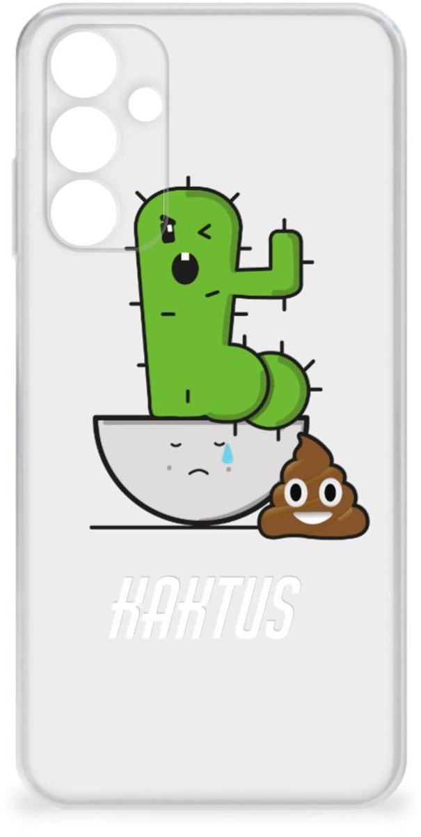Samsung Galaxy A15 Telefoonhoesje met Naam Cactus Poo