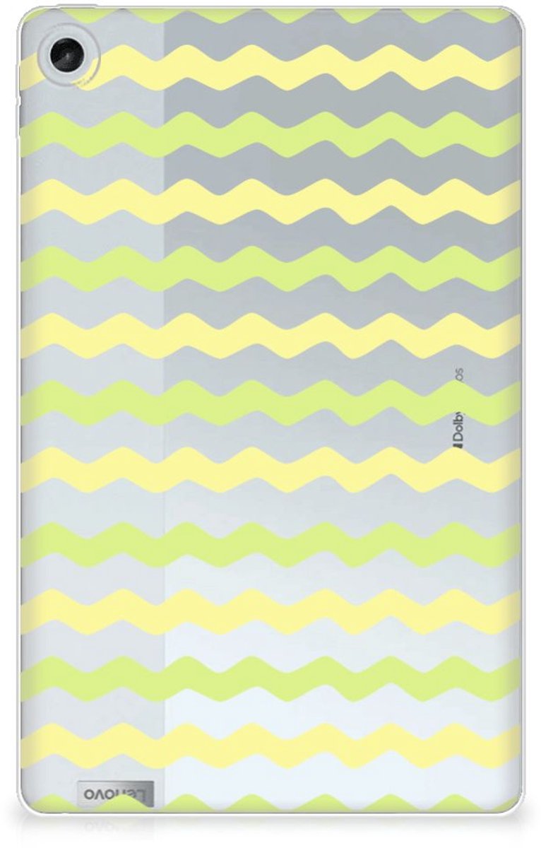Back Cover voor Lenovo Tab M10 Plus (3e generatie) Hippe Hoes Waves Yellow