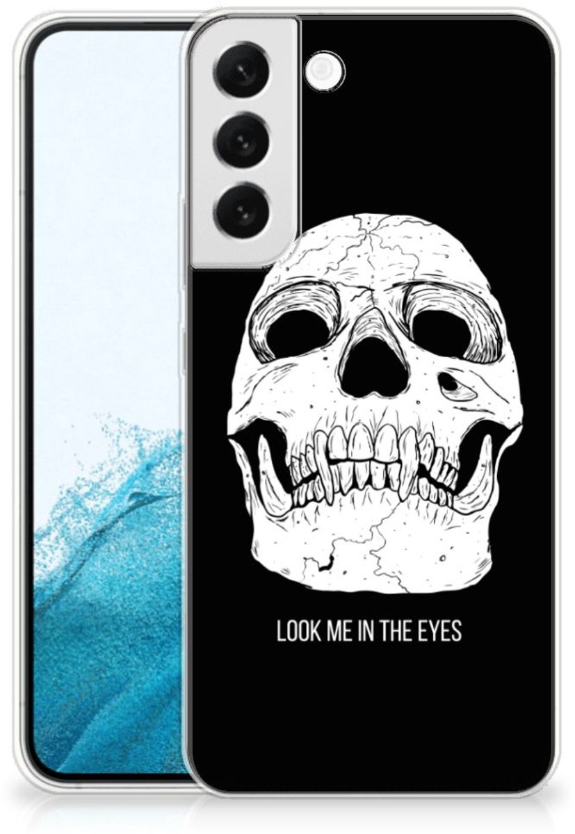 Silicone Back Case Samsung Galaxy S22 Plus Skull Eyes